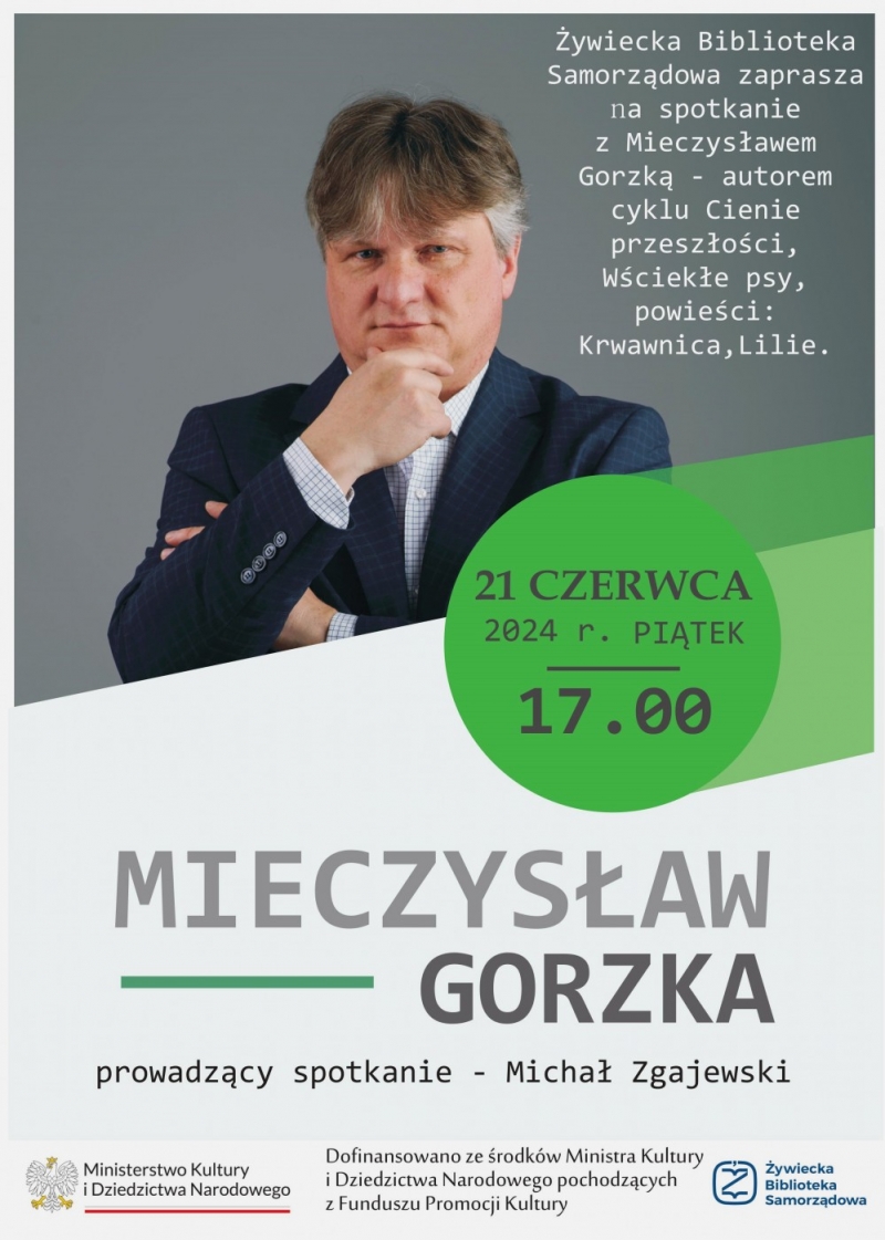 Spotkanie autorskie z Mieczysławem Gorzką!