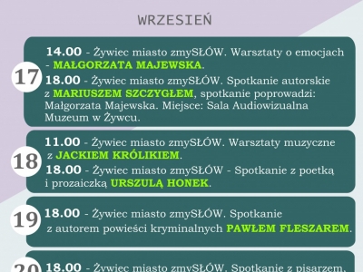 Wrześniowe propozycje kulturalno-literackie! - zdjęcie3